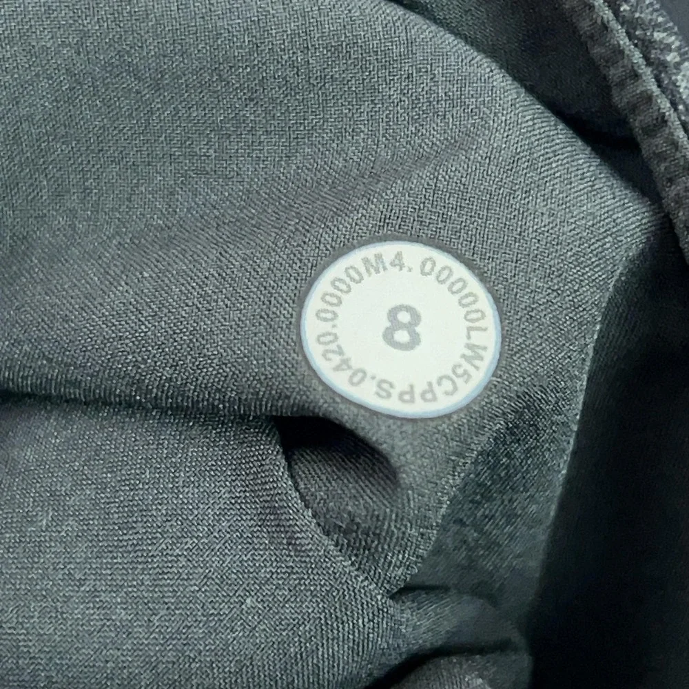 Lululemon Pants Womens 8 Gray Check High‎ Rise Here to There Crop Career Office